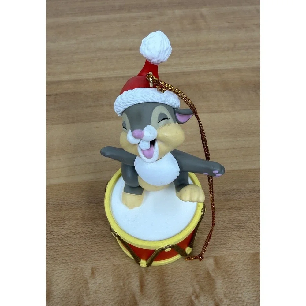 (2) Disney's Christmas‎ Magic Ornaments Made by Grolier Bambi And Thumper